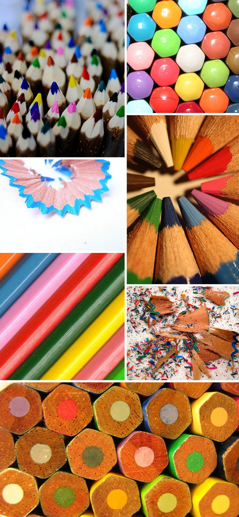 Found Patterns Colored Pencils Pattern Observer