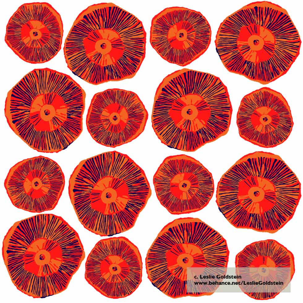 pattern_orangemushrooms