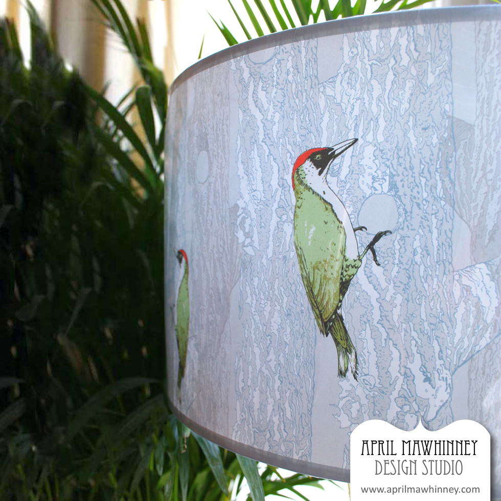 Woodpecker-Lampshade-April-Mawhinney