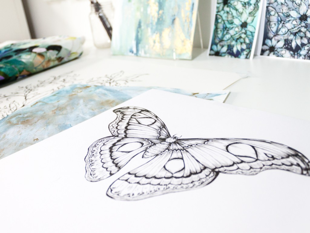 Jessica Wilde-Moth drawing close up-Pattern Observer