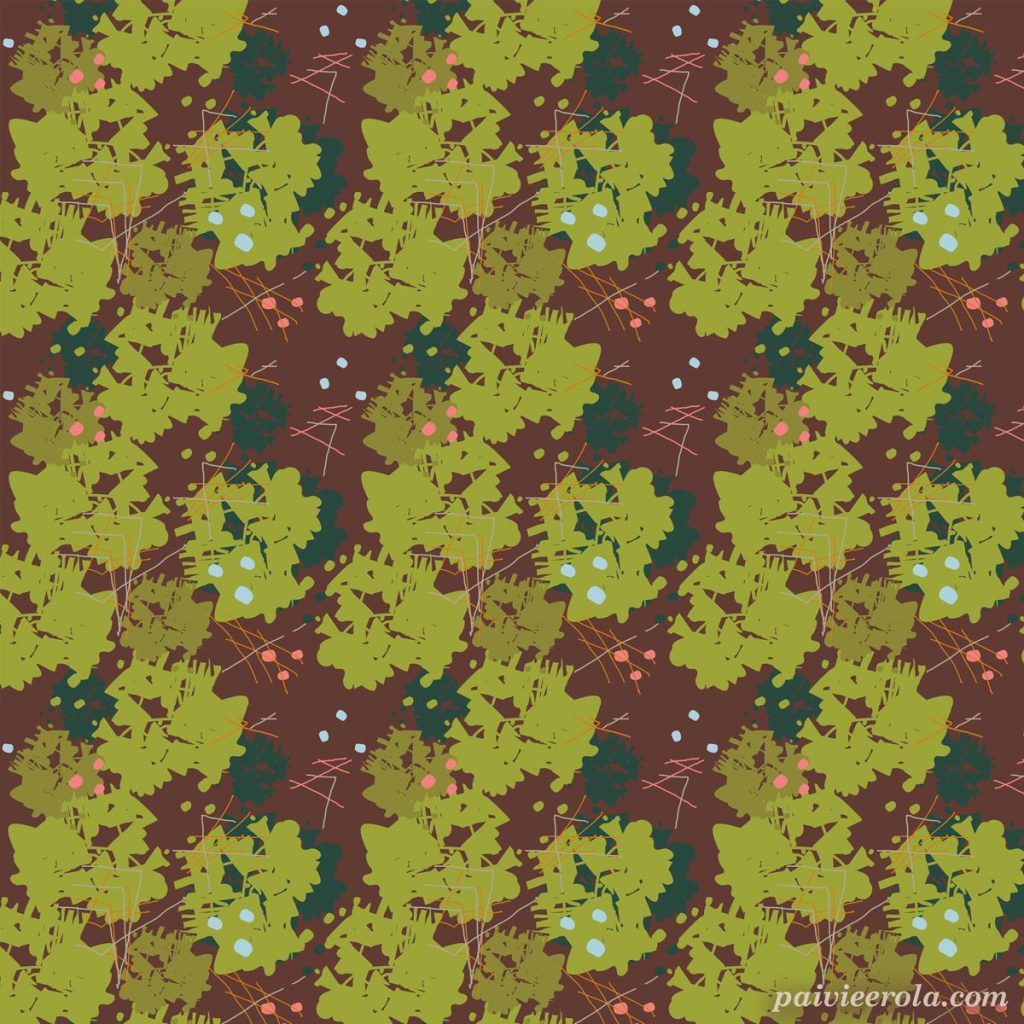 Retro abstract surface pattern design for textile print