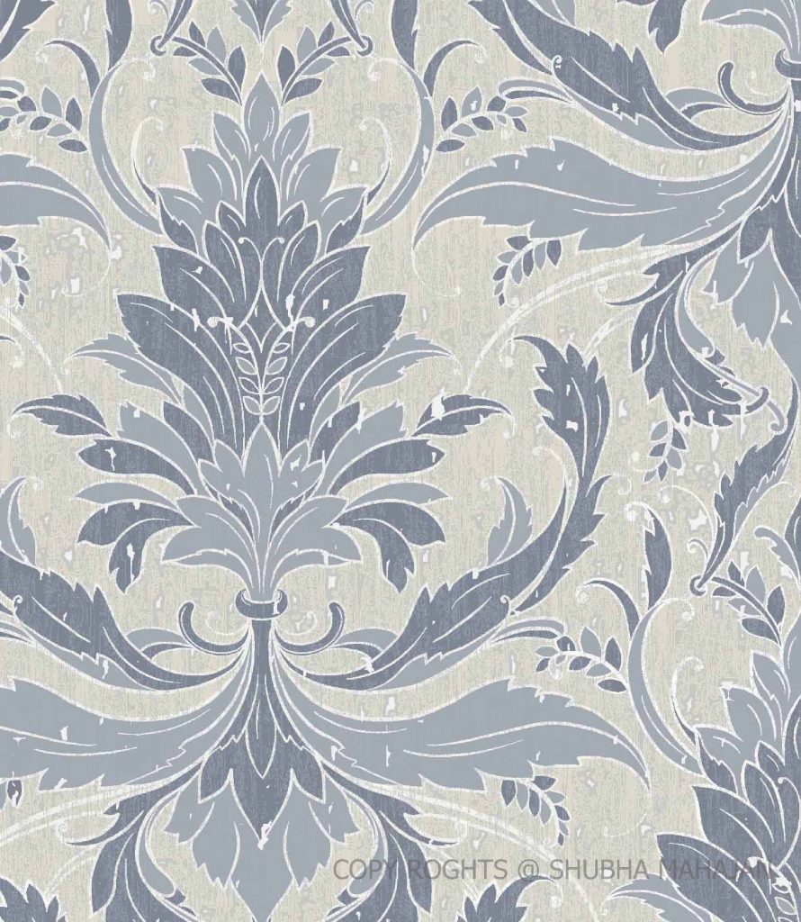 damask floral pattern