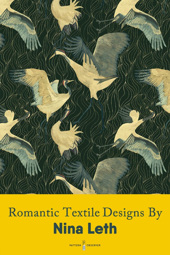 Romantic Textile Designs by Nina Leth. Featured on Pattern Observer